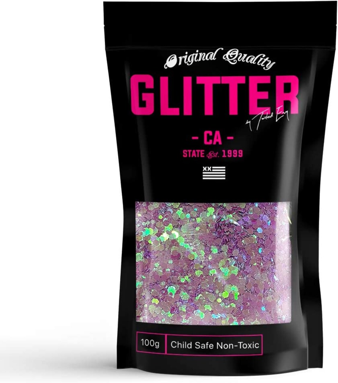 Purple Iridecent Chunky Glitter ✮ Chunky Glitter Mix ✮ 100g Festival Glitter Cosmetic Face Body Hair Nails